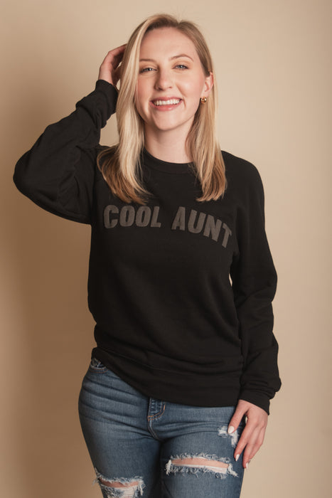 Cool Aunt Puff Print Sweatshirt - Final Sale Item
