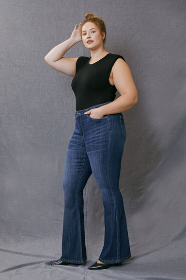 Remi Mid-Rise Flare Jeans - Plus Size
