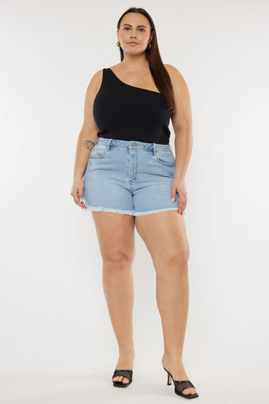 Kaycie Denim Shorts - Plus Size