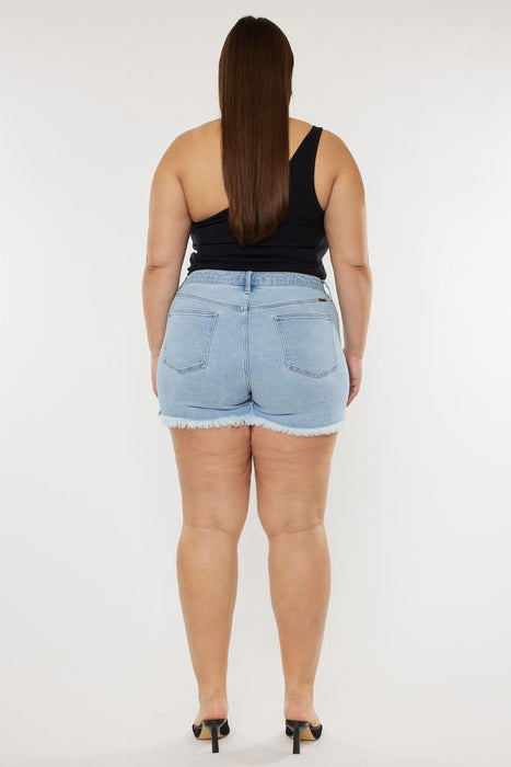 Kaycie Denim Shorts - Plus Size
