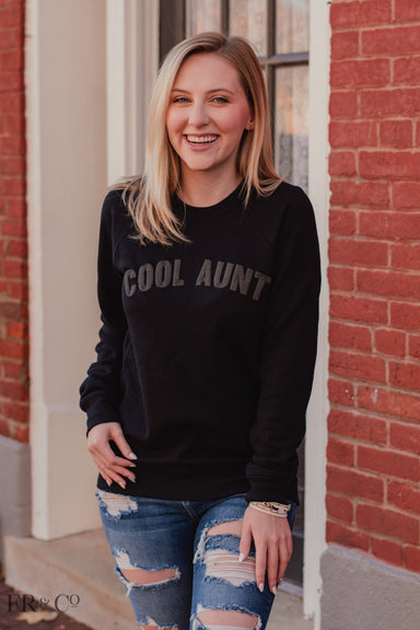 Cool Aunt Puff Print Sweatshirt - Final Sale Item