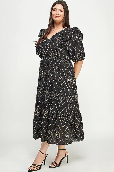 Kathleen Midi Dress - Plus Size