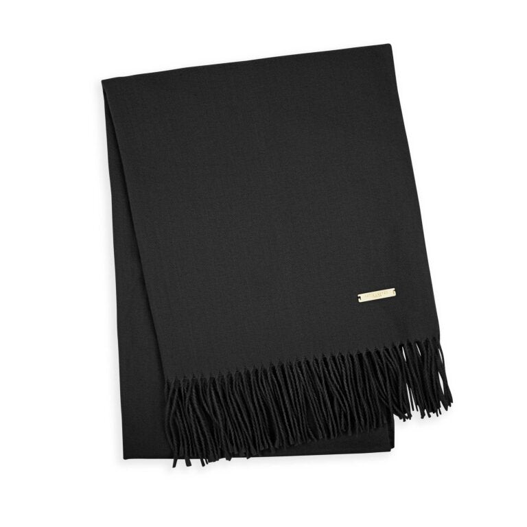 Thick Plain Scarf with Tassel Detail