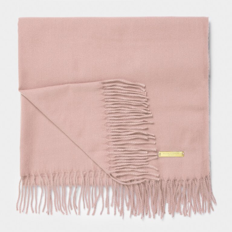 Thick Plain Scarf with Tassel Detail