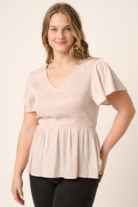 Marley Peplum Blouse - Plus Size