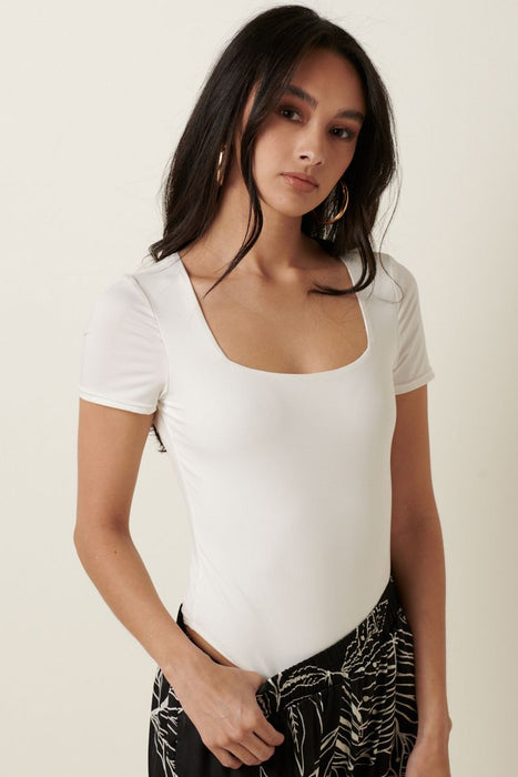Ezzie Square Neck Bodysuit